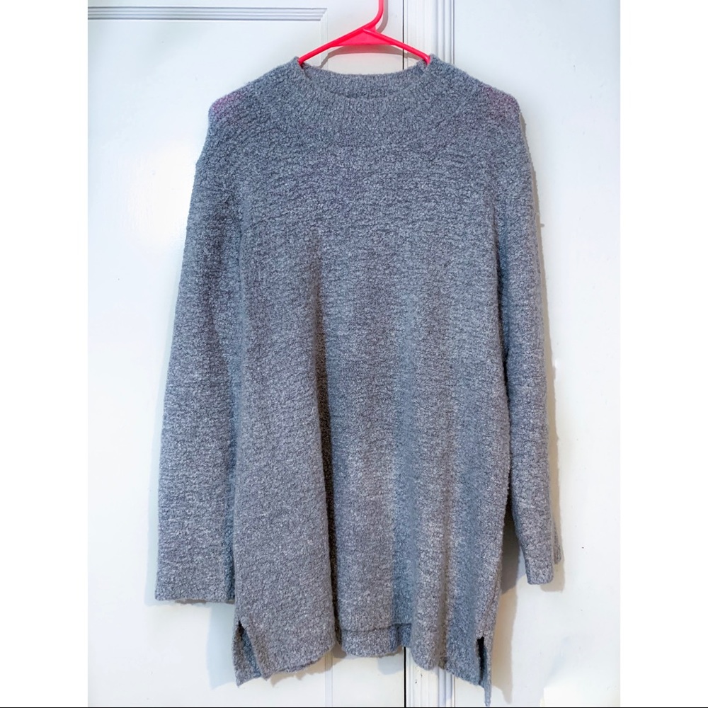 Calvin Klein Long-Line Mock Neck Sweater